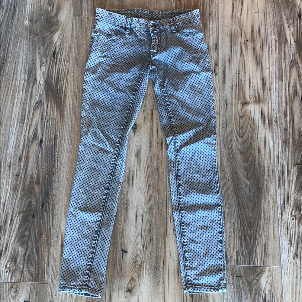 Blank NYC dot black washed skinny jeans